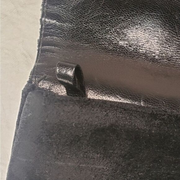 60s Black Velvet Evening Clutch Handbag Camea - Picture 6 of 12